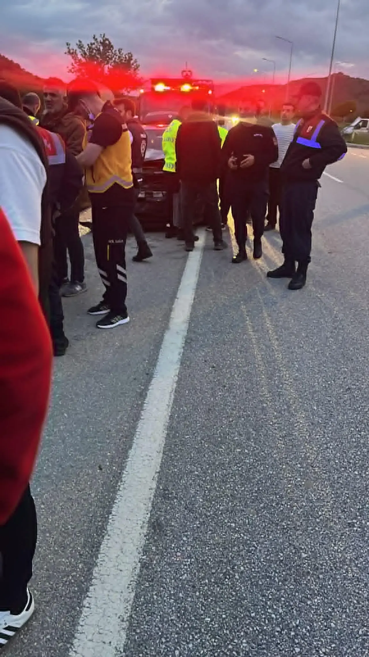 Merzifon Yolunda Feci Kaza 1