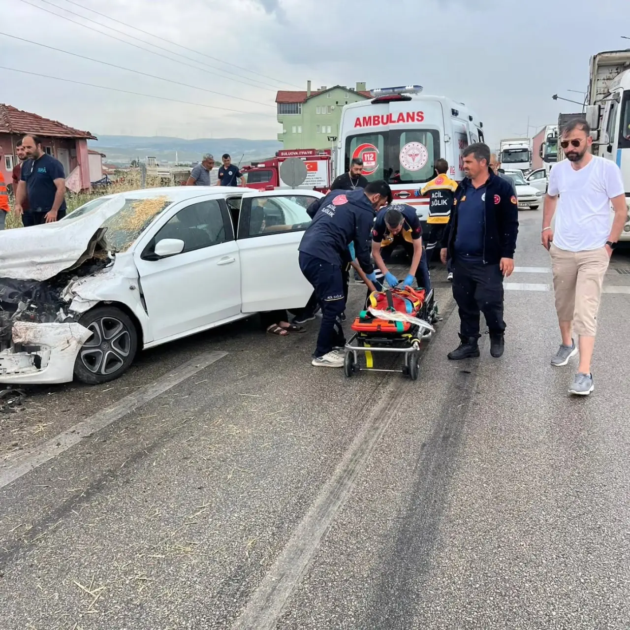 Amasya'da Korkutan Kaza: 4 Kişi Yaralandı 1
