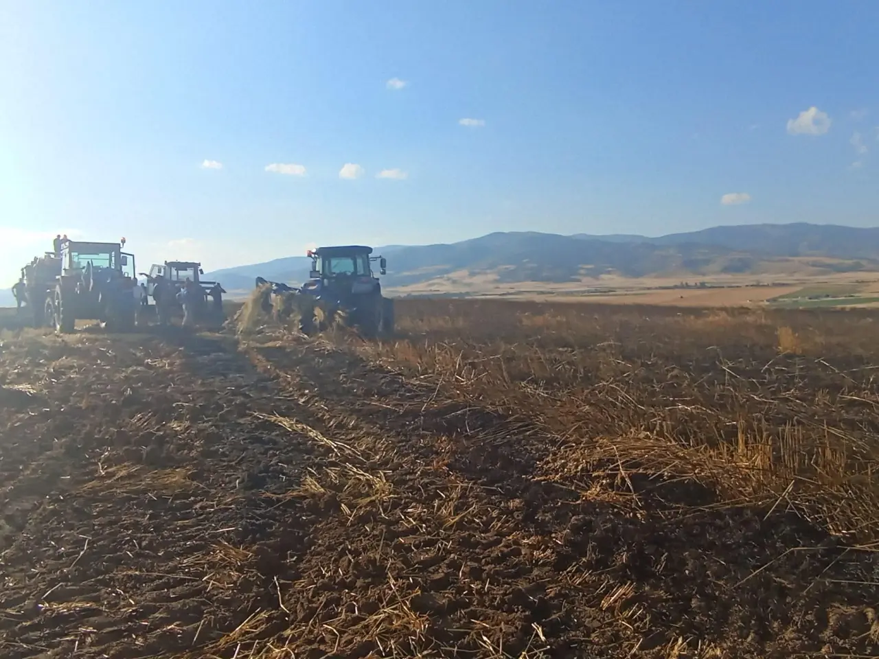 Merzifon’da 100'ü Aşkın Traktör Yangına Karşı Seferber Oldu! 6
