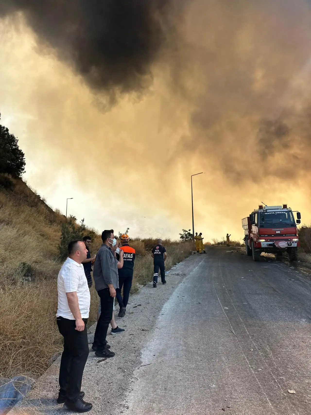Amasya AKAB'da Korkutan Yangın! 4