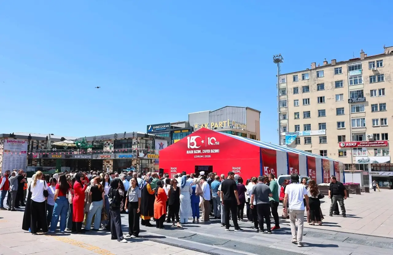 Çorum'da 15 Temmuz Ruhu Meydanlara Taşındı 6