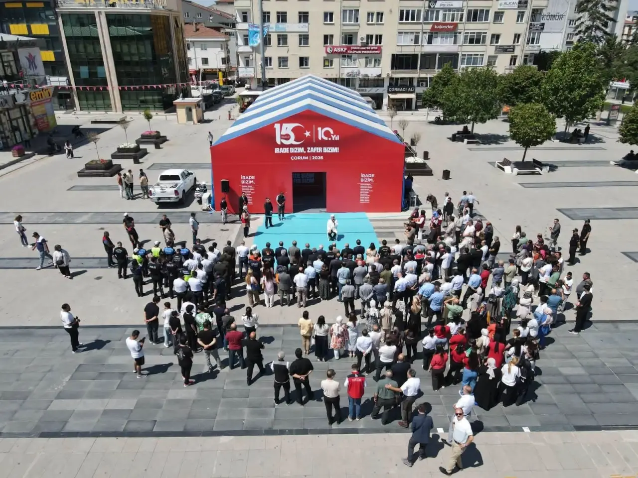 Çorum'da 15 Temmuz Ruhu Meydanlara Taşındı 1