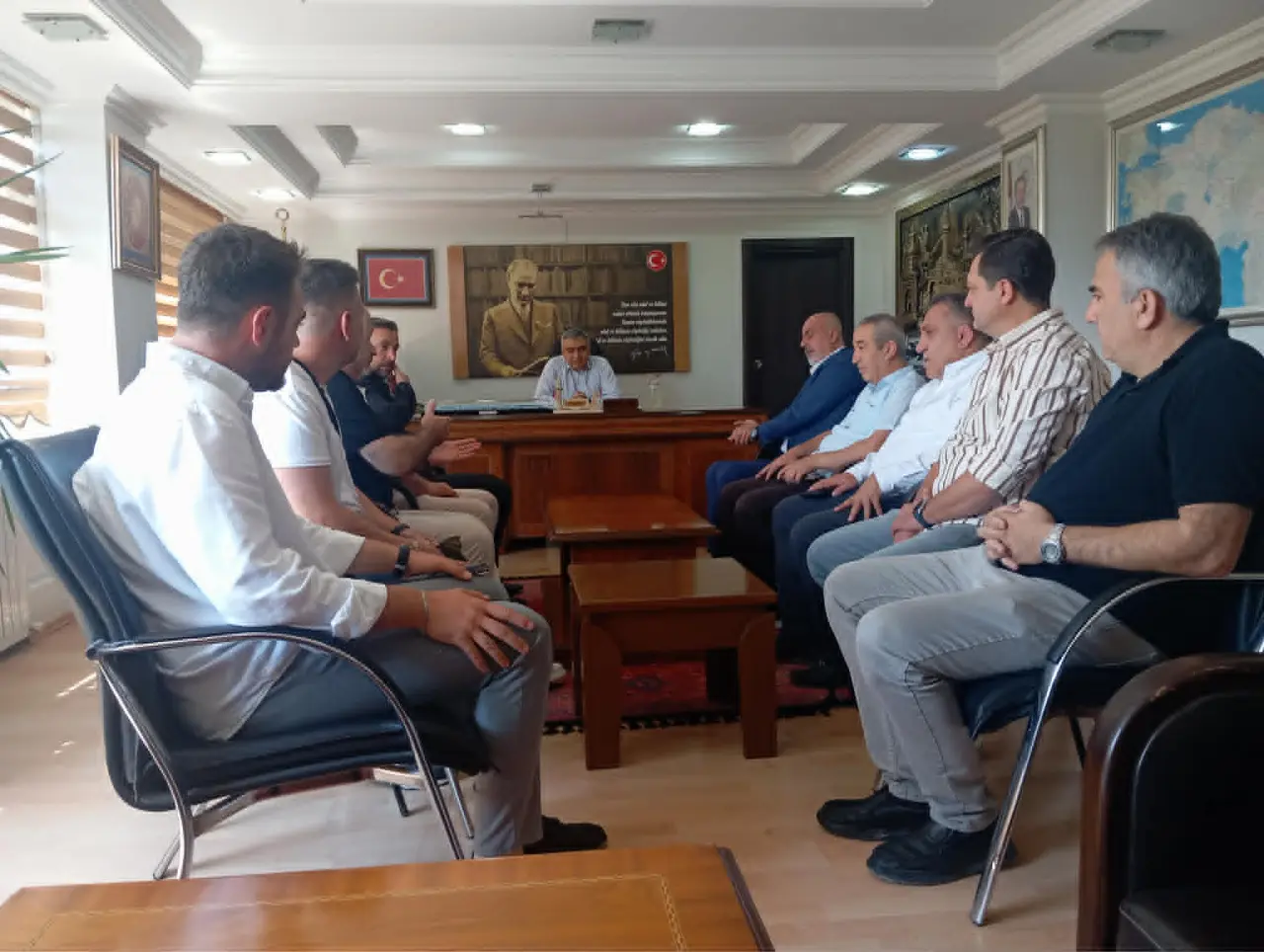 Merzifonspor'dan Kaymakam Karaaslan'a İlk Protokol Ziyareti 1