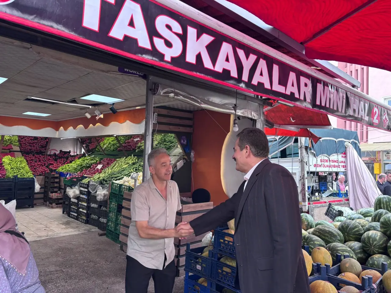 AK Parti Heyetinden Merzifon Pazarına Çıkarma! 4