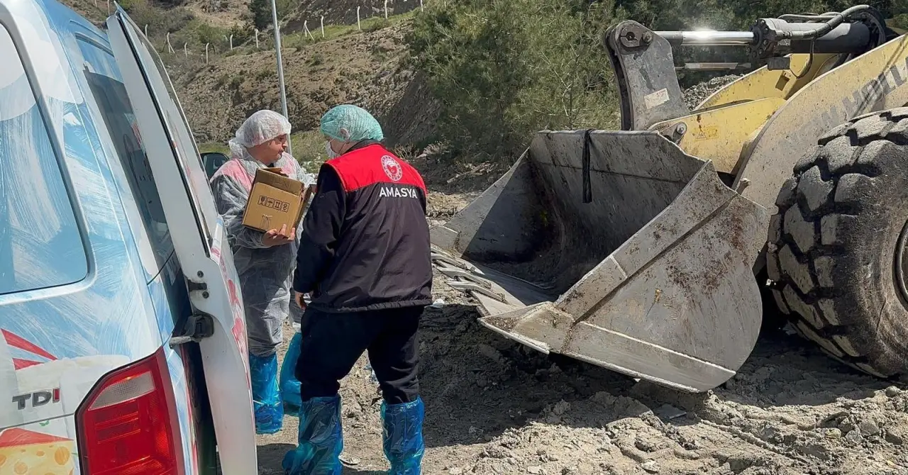Amasya’da Toplatma Kararı Verilen Ürünler İmha Edildi! 1