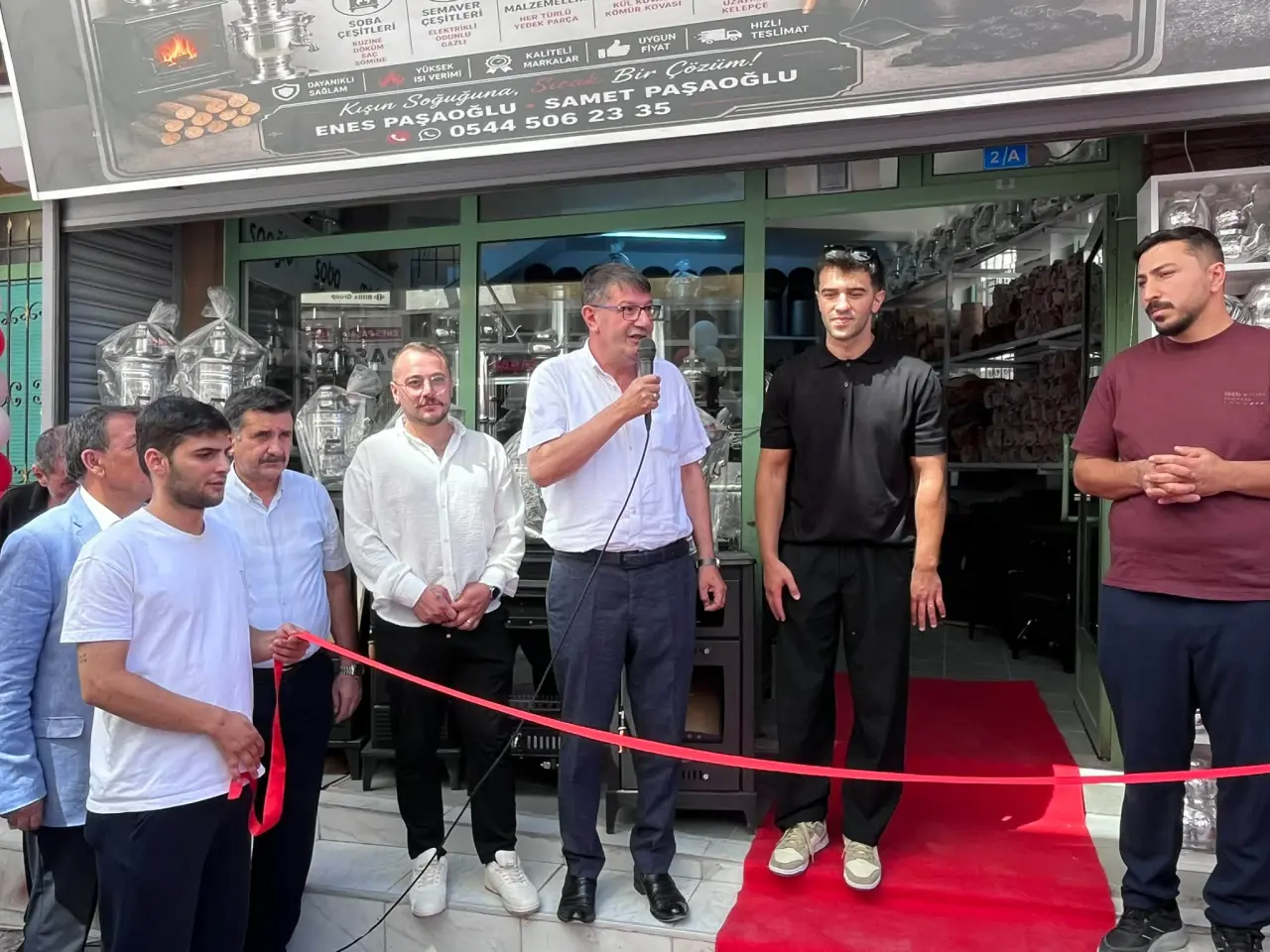 Merzifon’a Yeni Soba Market! Paşaoğlu Dualarla Açıldı 1