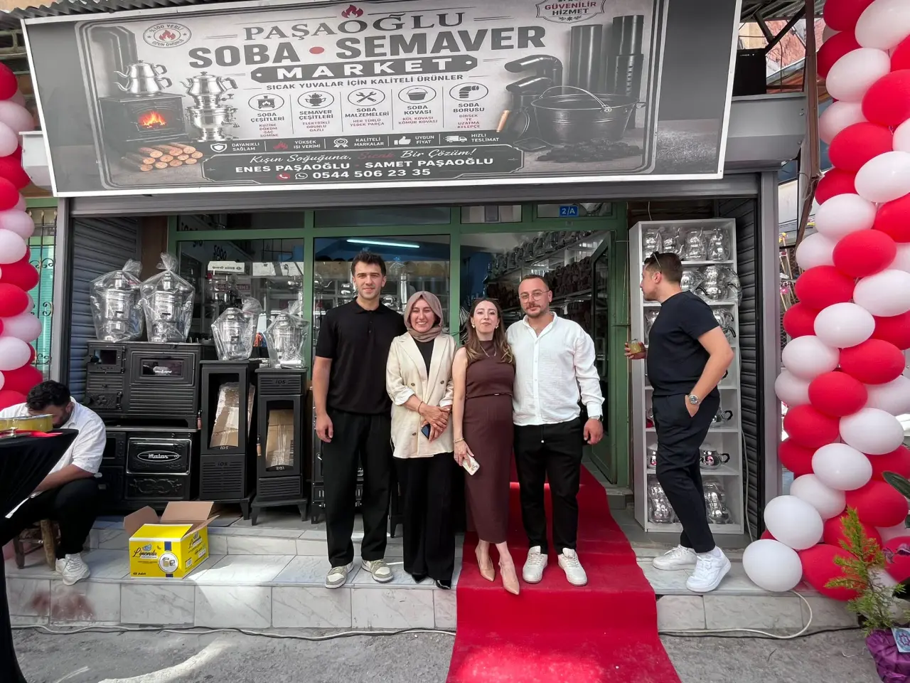Merzifon’a Yeni Soba Market! Paşaoğlu Dualarla Açıldı 4