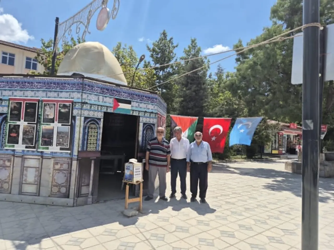 Merzifon’dan Gazze’ye Destek: Taştan Sönmez Caddesi’nde Çadır Kuruldu 3