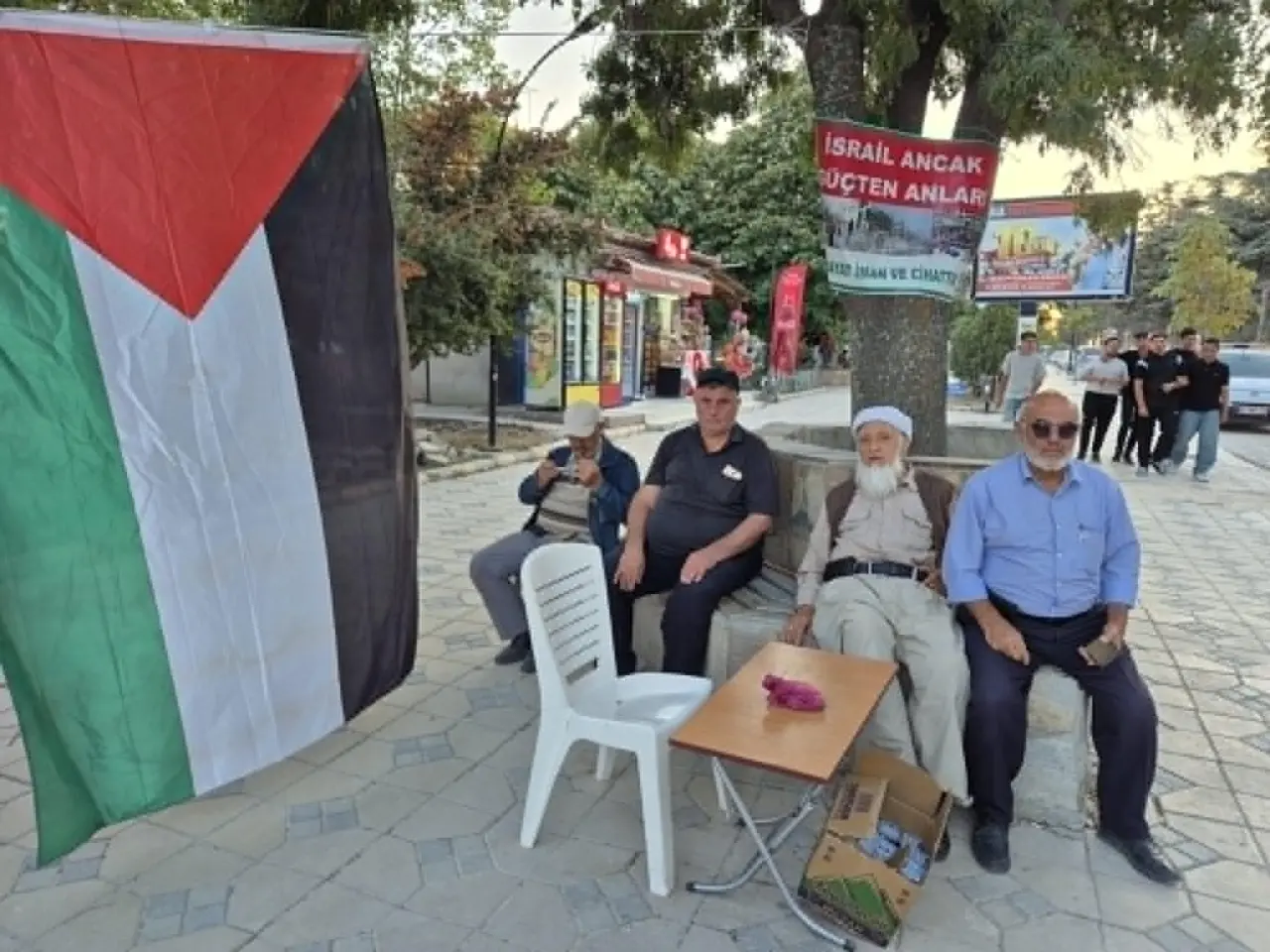 Merzifon’dan Gazze’ye Destek: Taştan Sönmez Caddesi’nde Çadır Kuruldu 2