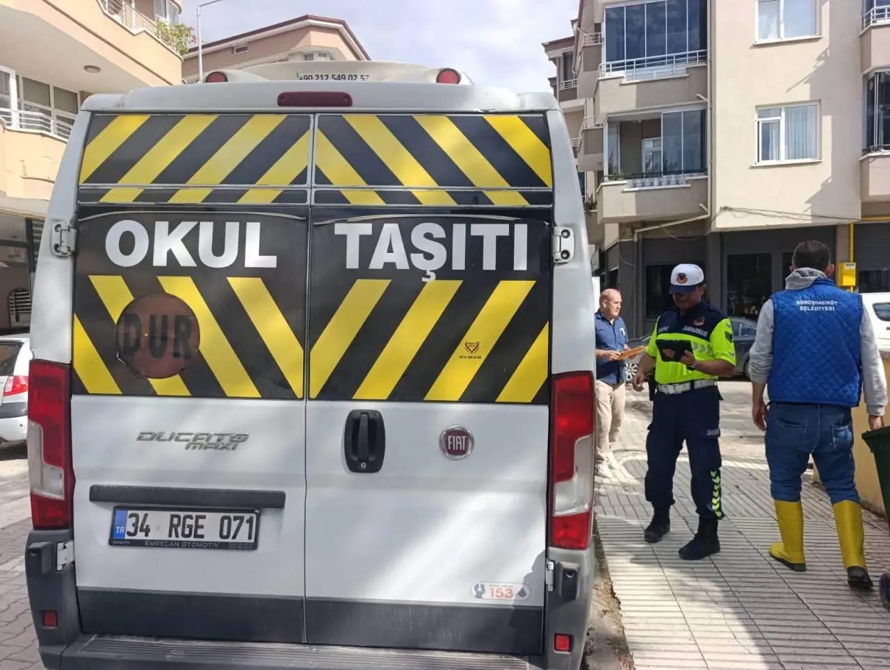 Gümüşhacıköy’de Okul Servislerine Sıkı Denetim 4