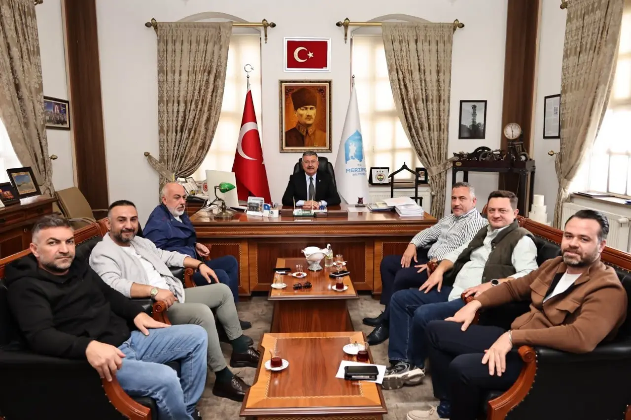 Merzifon Belediyesi’nde İki Önemli Buluşma! 1