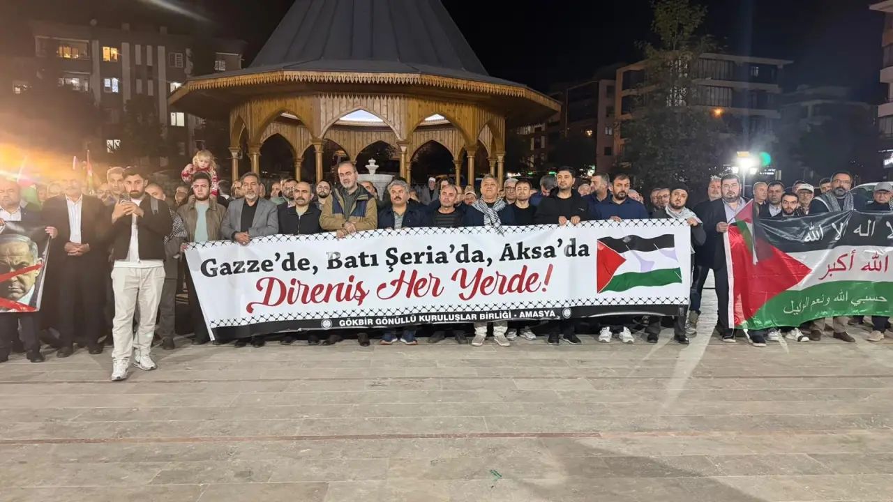Amasya’da Filistin İçin Tek Yürek Oldular! 6