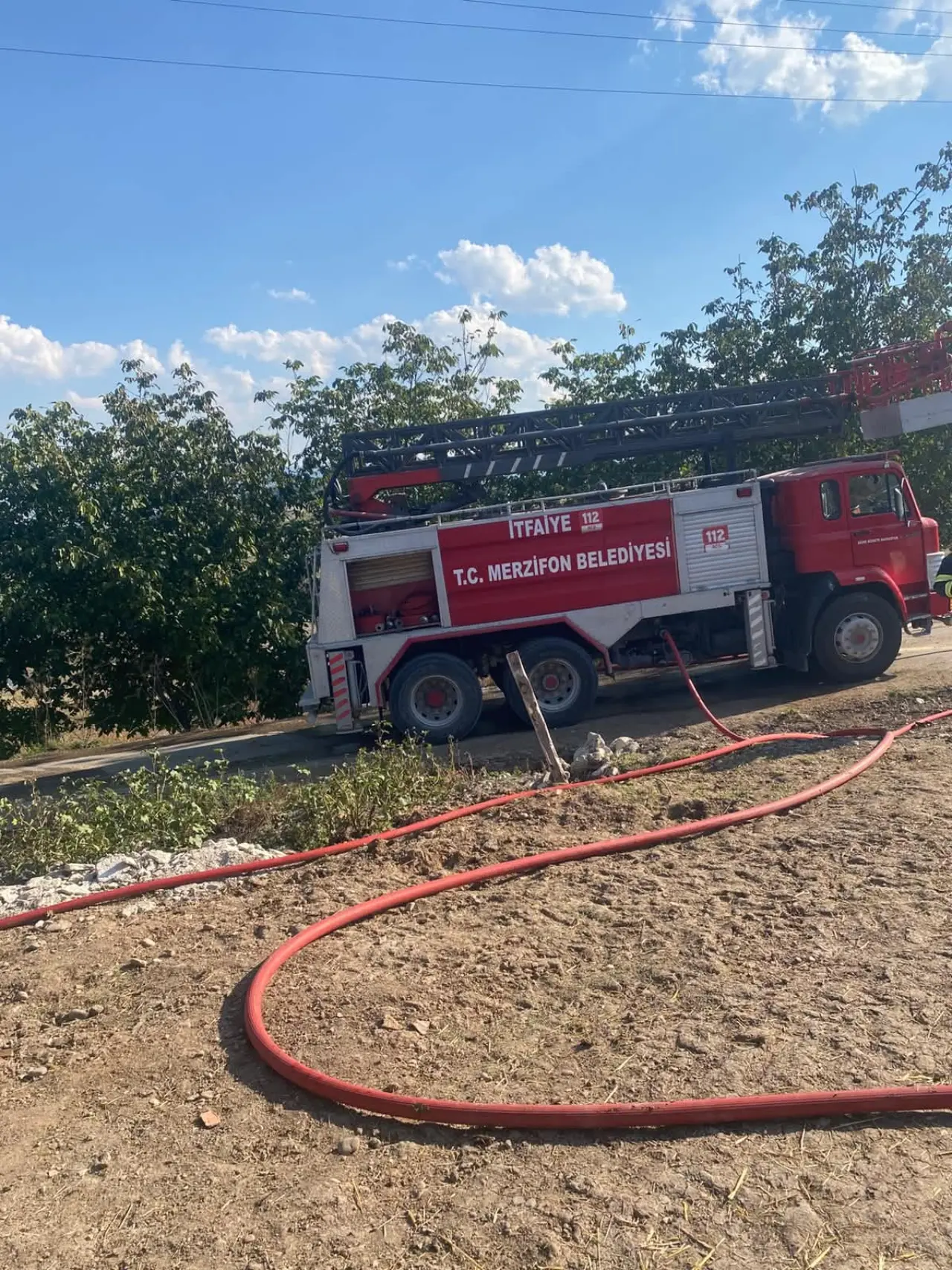 Merzifon'da Samanlık Alev Alev Yandı! 6