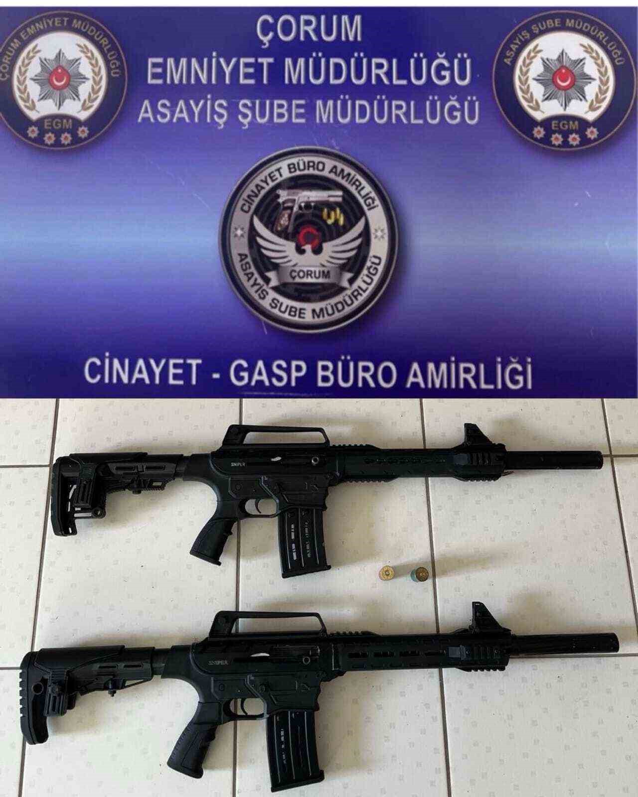 corumda-asayis-uygulamalarinda-silah-ve-uyusturucu-madde-ele-gecirildi