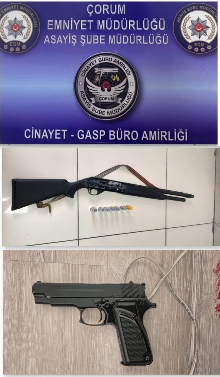 corumda-asayis-uygulamalarinda-silah-ve-uyusturucu-madde-ele-gecirildi