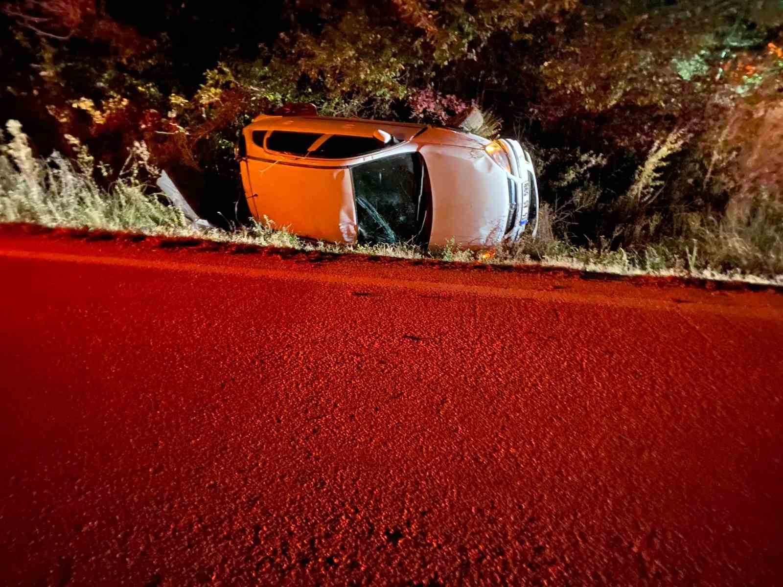 boluda-otomobil-takla-atti-yarali-surucu-ehliyetsiz-cikti