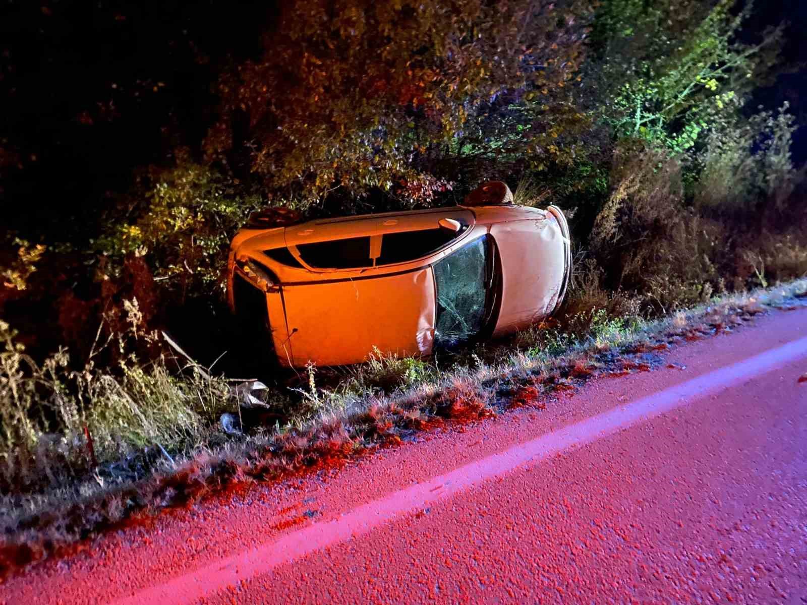 boluda-otomobil-takla-atti-yarali-surucu-ehliyetsiz-cikti