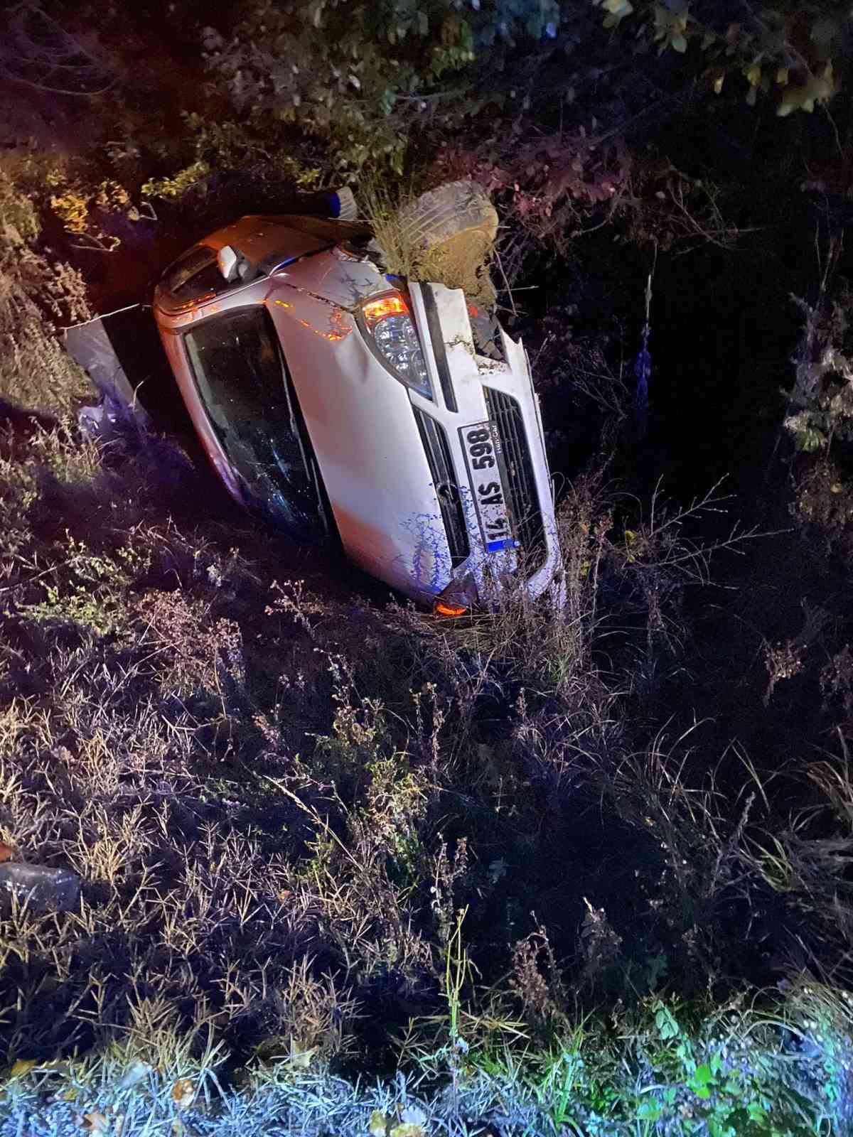 boluda-otomobil-takla-atti-yarali-surucu-ehliyetsiz-cikti