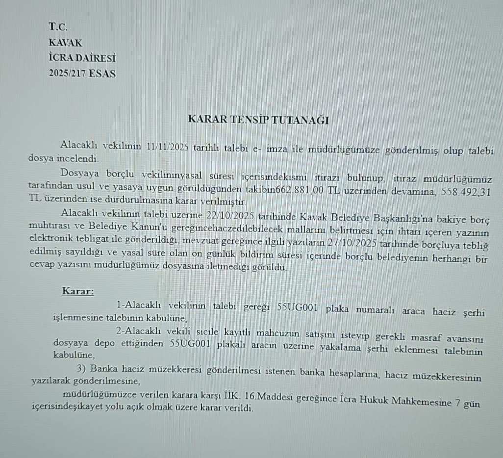 kavak-belediyesinin-makam-aracina-haciz-ve-yakalama-karari