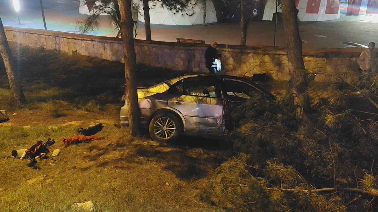 kontrolden-cikan-otomobil-direk-ve-agaclara-carpti-1-yarali