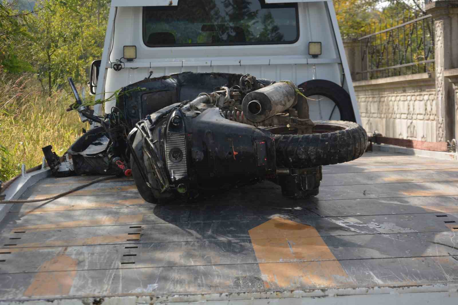 orduda-dere-yataginda-terk-edilmis-motosiklet-bulundu