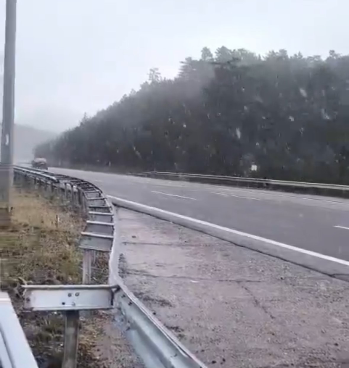 temin-bolu-gecisinde-kar-basladi