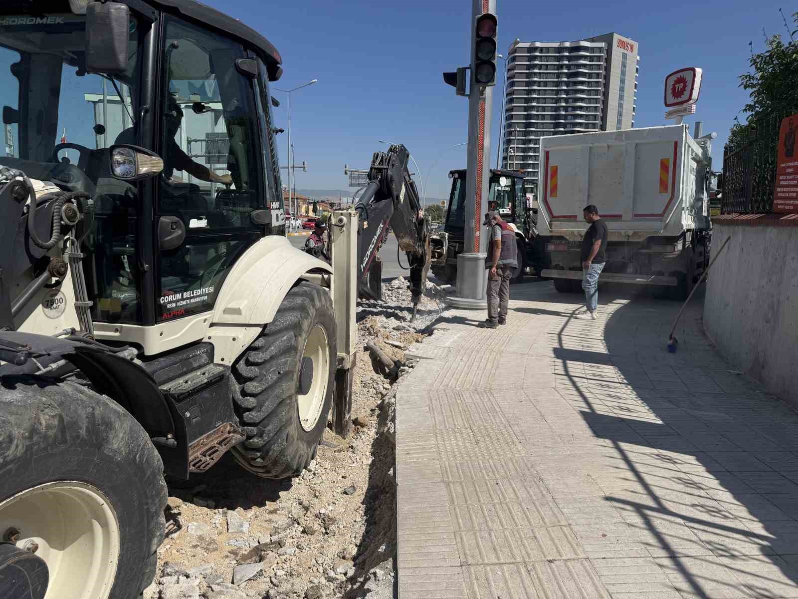 corum-belediyesinden-trafigini-rahatlatacak-calisma