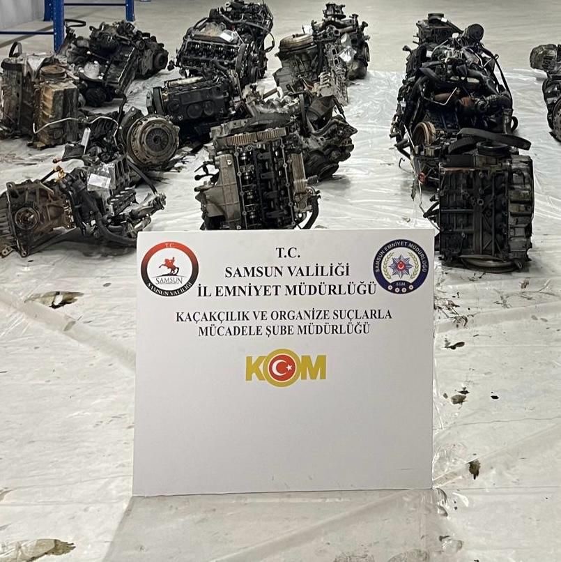 samsunda-13-gumruk-kacagi-otomobil-motoru-ele-gecirildi