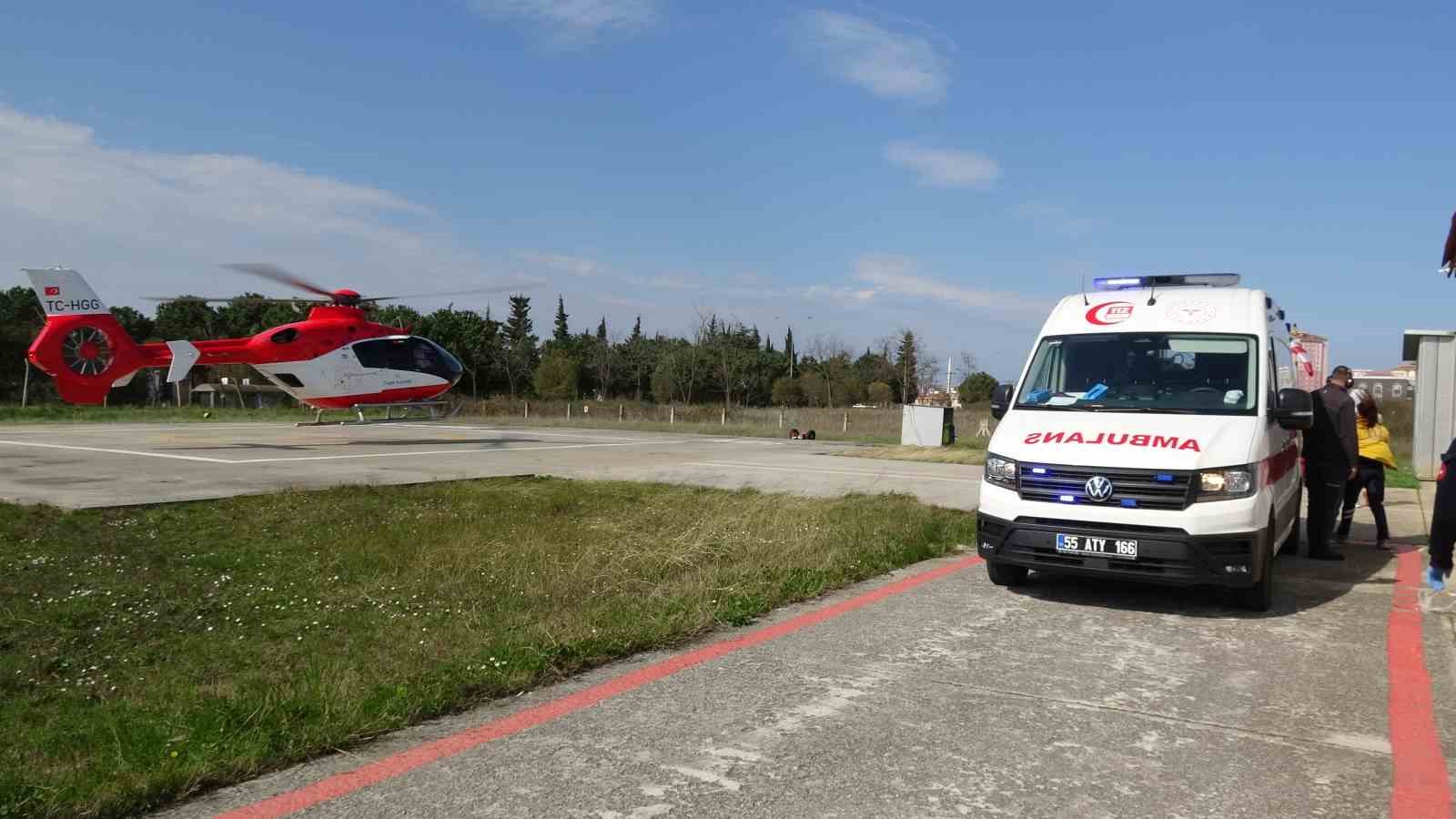 ambulans-helikopter-yeni-dogan-bebek-icin-zamanla-yaristi