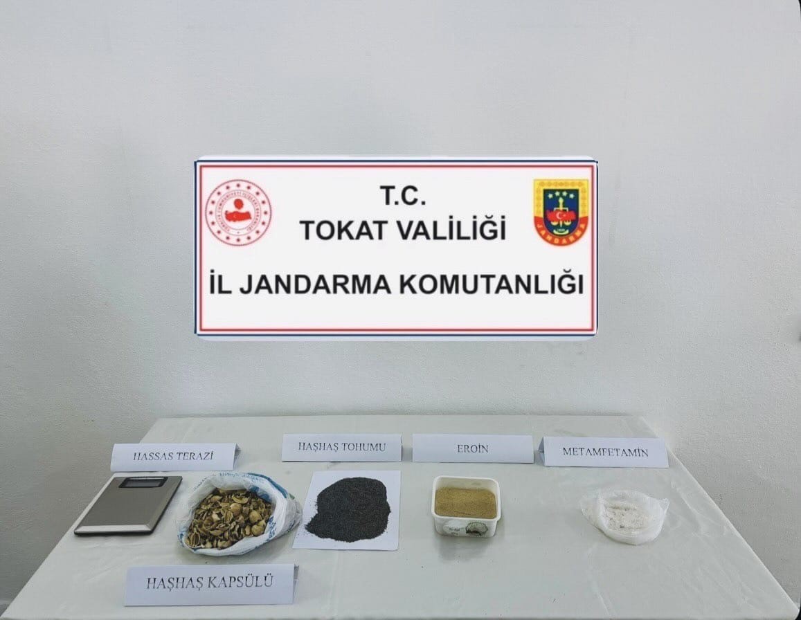 Tokat’ta jandarmadan uyuşturucu operasyonu